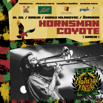 Hornsman Coyote na Natural Mystic Reggae Festivalu