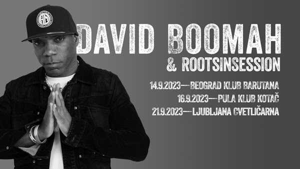 RootsInSession dovodi Davida Boomaha (UK) u Beograd, Pulu i Ljubljanu