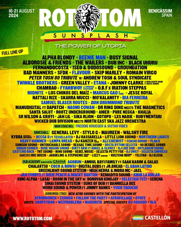 Twinkle Brothers, Midnite, Marcus Gad i Beenie Man nova su imena Rototom Festivalu