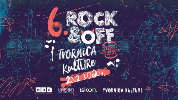 Šesto izdanje Rock&amp;Off nagrade početkom veljače u Tvornici kulture