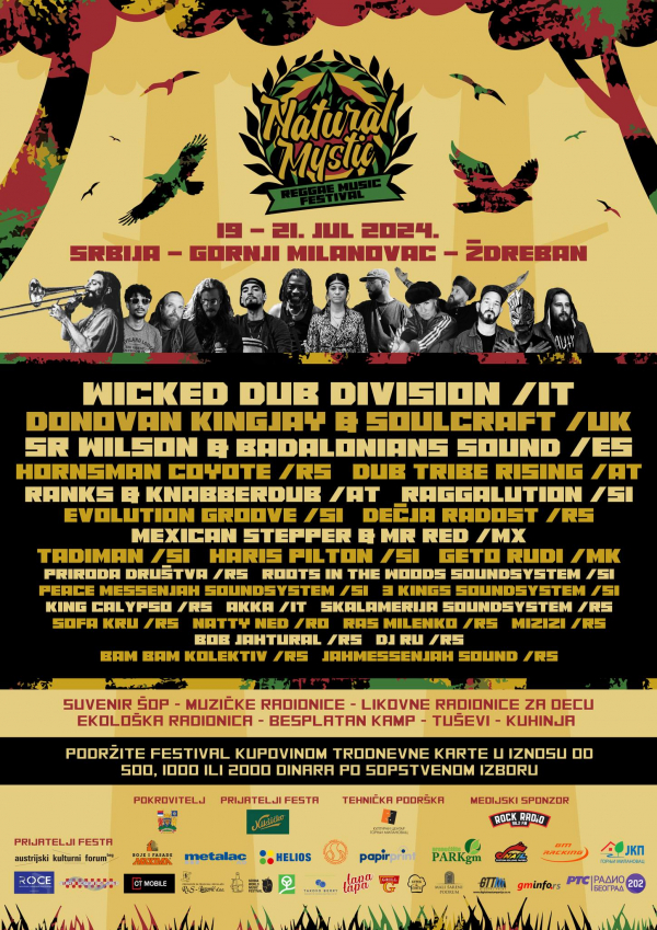 Jedanaesti Natural Mystic Reggae Festival je pred nama