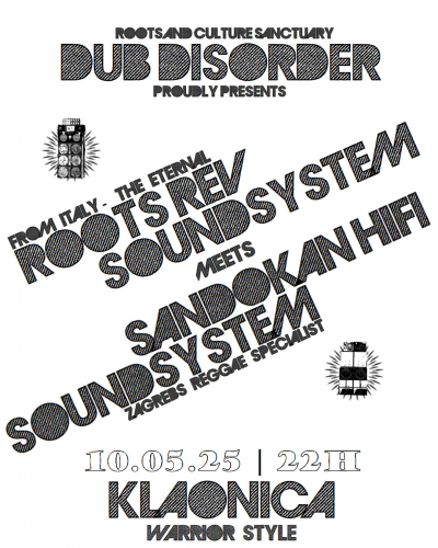 Talijanski Roots Rev sound system dolazi u Staru Klaonicu