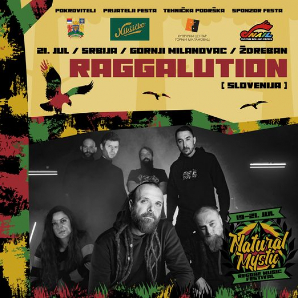 Raggalution nošeni albumom &quot;Improterrestrial&quot; dolaze na Natural Mystic Reggae Festival