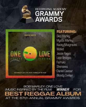 &quot;Bob Marley: One Love – Music Inspired By the Film&quot; osvojio Grammy za najbolji reggae album