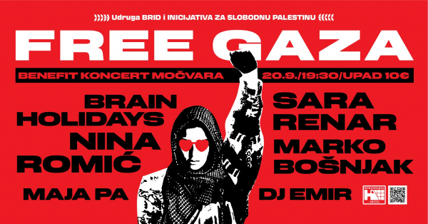 Brain Holidays na Free Gaza benefit koncertu u Močvari