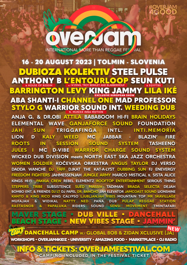 Anja G &amp; Dr.Obi, Pulap Reggae Station &amp; Brada Selecta i Brain Holidays na Overjam Festivalu