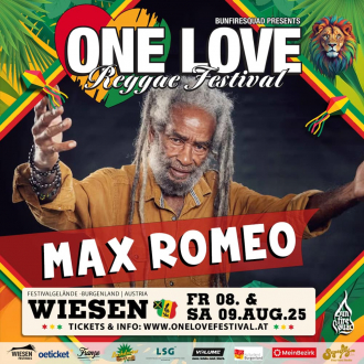 Max Romeo dolazi na One Love Festival u Austriji