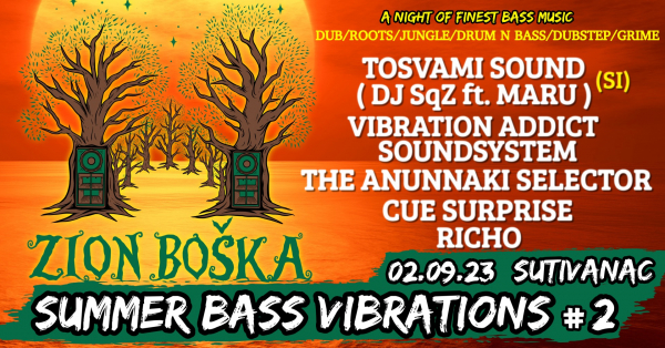 Zion Boška poziva na Summer Bass Vibrations party