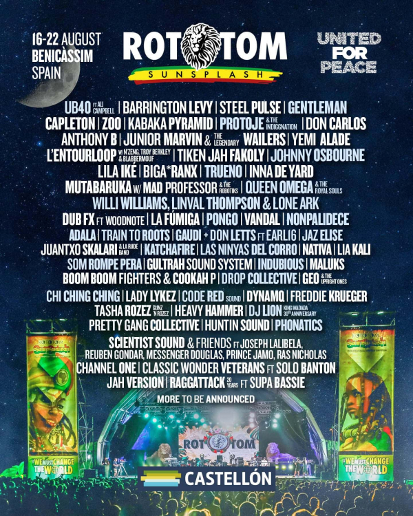 UB40, Johnny Osbourne, Gentleman, Protoje i Queen Omega pridružuju se bogatoj postavi Rototom Festivala