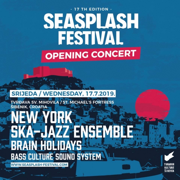New York Ska-Jazz Ensemble, Bass Culture i Brain Holidays otvaraju Seasplash