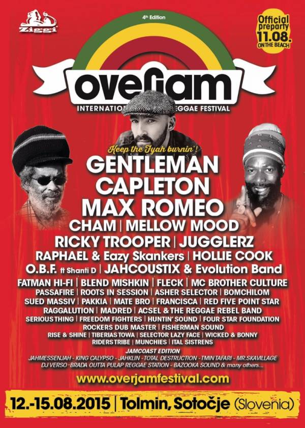 Kompletan line up Overjam festivala