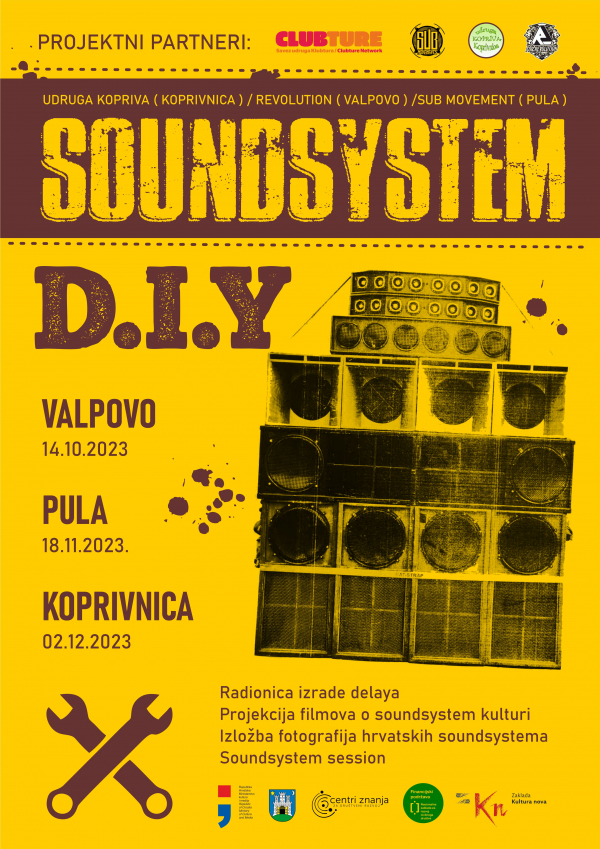 Projekt Soundsystem D.I.Y - poduhvat tri udruge s ciljem promocije soundsystem kulture