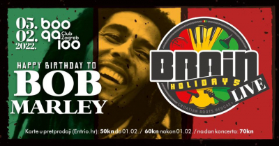 Brain Holidays obilježava rođendan Bob Marleya koncertom u Boogaloo klubu